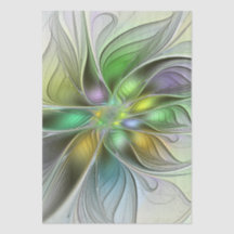 Colorful Fantasy Flower Modern Abstract Fractal