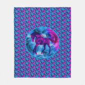 Colorful Fantasy Horse Animal Fleece Deken (Voorkant)