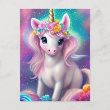 Colorful Fantasy Kawaii Unicorn