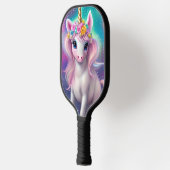 Colorful Fantasy Kawaii Unicorn Pickleball Paddle (Links)