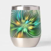 Colorful Fantasy Modern Abstract Flower Fractal (Achterkant)