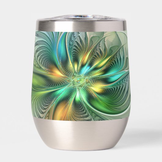 Colorful Fantasy Modern Abstract Flower Fractal (Voorkant)