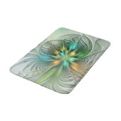 Colorful Fantasy Modern Abstract Flower Fractal Badmat (Gekanteld)
