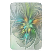Colorful Fantasy Modern Abstract Flower Fractal Badmat (Voorkant Verticaal)