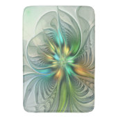 Colorful Fantasy Modern Abstract Flower Fractal Badmat (Voorkant Verticaal)