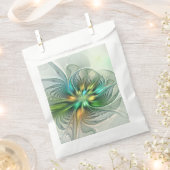 Colorful Fantasy Modern Abstract Flower Fractal Bedankzakje (Geknipt)