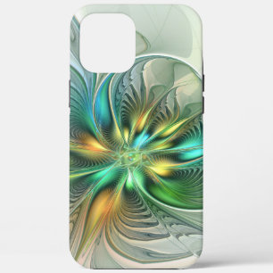 Colorful Fantasy Modern Abstract Flower Fractal Case-Mate iPhone Case
