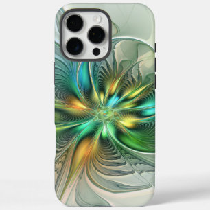 Colorful Fantasy Modern Abstract Flower Fractal iPhone 16 Pro Max Hoesje