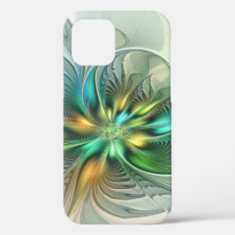 Colorful Fantasy Modern Abstract Flower Fractal Case-Mate iPhone Case