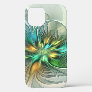 Colorful Fantasy Modern Abstract Flower Fractal Case-Mate iPhone Case
