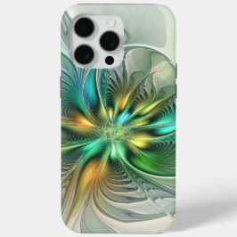 Colorful Fantasy Modern Abstract Flower Fractal iPhone 15 Pro Max Hoesje