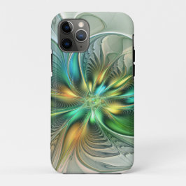 Colorful Fantasy Modern Abstract Flower Fractal Case-Mate iPhone Case