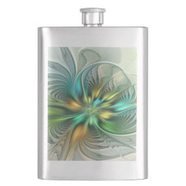 Colorful Fantasy Modern Abstract Flower Fractal Flacon