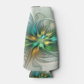 Colorful Fantasy Modern Abstract Flower Fractal Flesjeskoeler (Voorkant)
