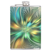 Colorful Fantasy Modern Abstract Flower Fractal Heupfles (Voorkant)