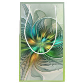 Colorful Fantasy Modern Abstract Flower Fractal Klein Cadeauzakje (Voorkant)