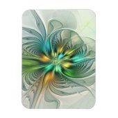 Colorful Fantasy Modern Abstract Flower Fractal Magneet (Verticaal)