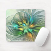 Colorful Fantasy Modern Abstract Flower Fractal Muismat (Met muis)