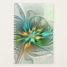 Colorful Fantasy Modern Abstract Flower Fractal Planner