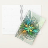 Colorful Fantasy Modern Abstract Flower Fractal Planner (Display)