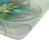Colorful Fantasy Modern Abstract Flower Fractal Snijplank (Hoek)