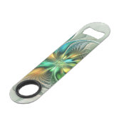 Colorful Fantasy Modern Abstract Flower Fractal Speed Flessenopener (Voorkant Gekanteld)