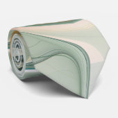 Colorful Fantasy Modern Abstract Flower Fractal Stropdas (Opgerold)