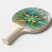 Colorful Fantasy Modern Abstract Flower Fractal Tafeltennisbatje (Voorkant Gekanteld)