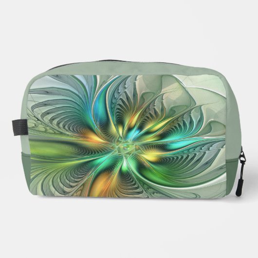 Colorful Fantasy Modern Abstract Flower Fractal Toilettasje (Voorkant)