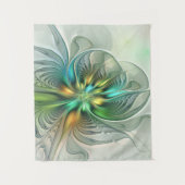Colorful Fantasy Modern Abstract Flower Fractal Wandkleed (Voorkant)