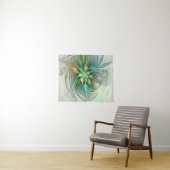 Colorful Fantasy Modern Abstract Flower Fractal Wandkleed (In Situ (horizontaal))