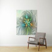 Colorful Fantasy Modern Abstract Flower Fractal Wandkleed (In situ)