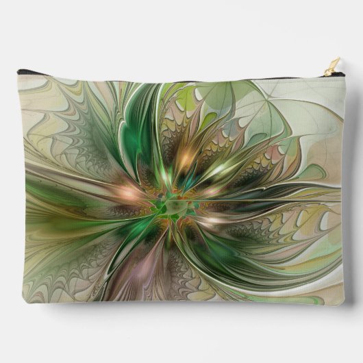 Colorful Fantasy Modern Abstract Fractal Flower Etui (Achterkant)
