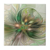 Colorful Fantasy Modern Abstract Fractal Tegeltje (Voorkant)