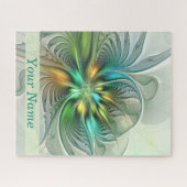 Colorful Fantasy Moderne Abstracte Art Flower Legpuzzel (Horizontaal)