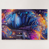 Colorful Fantasy Stairway Jigzaag Puzzle Legpuzzel (Horizontaal)