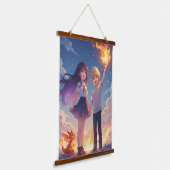 Colorful Fantasy Wall Art for Kids  Hangend Wandkleed (Gebogen)