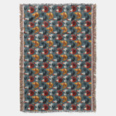 Colorful Farm Rooster And Hens Deken (Voorkant Verticaal)