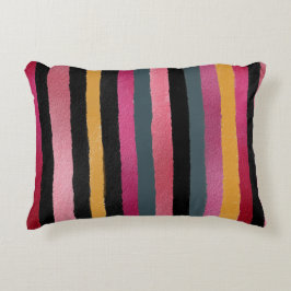 Colorful Farmhouse Stripes Accent Kussen