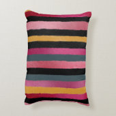 Colorful Farmhouse Stripes Accent Kussen (Achterkant (Verticaal))