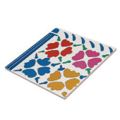 Colorful Fauvist Flowers Tegeltje (Zijkant)