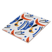 Colorful Fauvist Shapes Tegeltje (Zijkant)