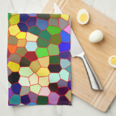 Colorful Faux Glas in lood, kijk 2 Theedoek (Quarter Fold)