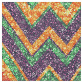 Colorful Faux Glitter Chevron Zigzag Pattern 2 Stof (Close Up)