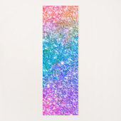 Colorful Faux Glitter Ombre Yogamat (Voorkant)