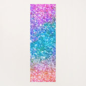 Colorful Faux Glitter Ombre Yogamat (Achterkant)