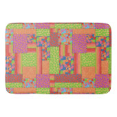 Colorful Faux Patchwork of Summer Fruits Patronen Badmat (Voorkant)