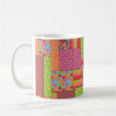 Colorful Faux Patchwork of Summer Fruits Patronen Koffiemok (Links)