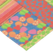 Colorful Faux Patchwork of Summer Fruits Patronen Tafelkleed (Gekanteld)