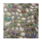 Colorful Faux Shiny 3D Rock Stones Pattern Tegeltje (Voorkant)